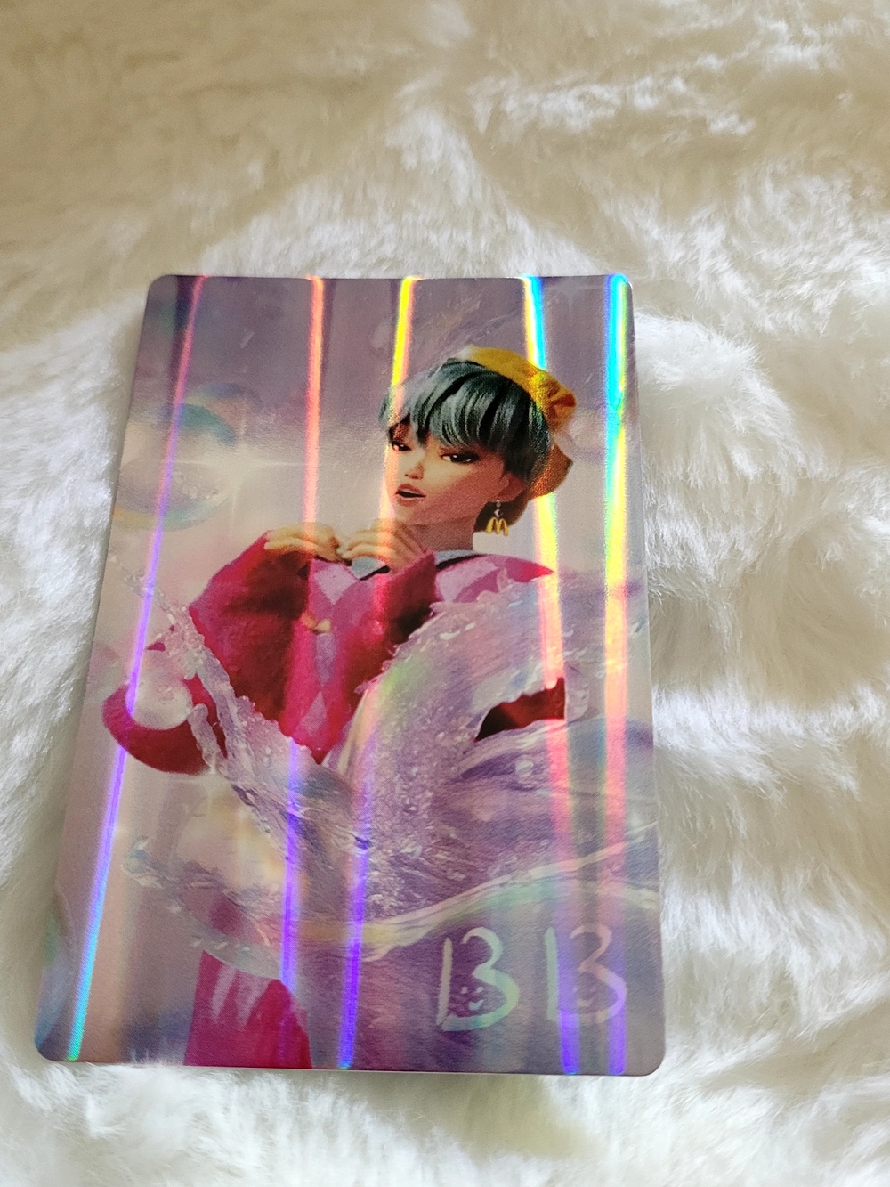 McDonald's Gold and Black Netflix Promo Card with Purple Accents